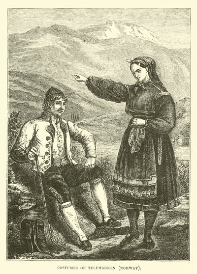 Costumes de Telemarken, Norvège - English School