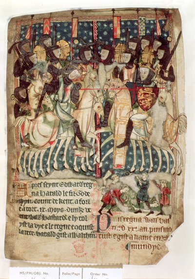 Guillaume tuant Harold à la bataille de Hastings, des 