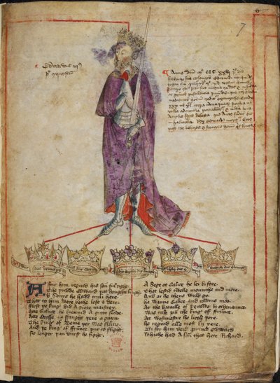 Cotton Julius E. IV, f.7 Dessin d