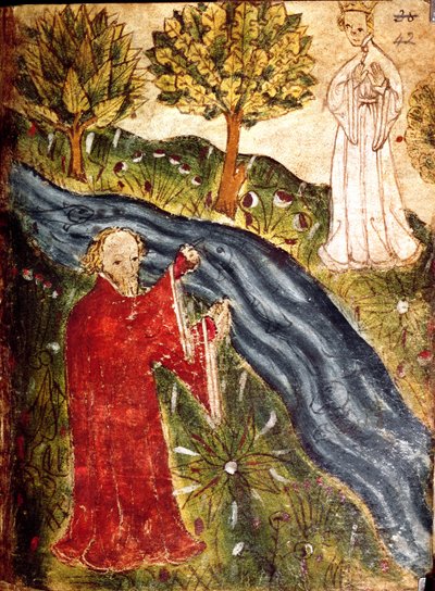 Le rêveur avec la perle, c.1375-1400 - English School
