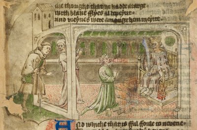 Cotton Tiberius A. VII, f.65v, La Maison de l