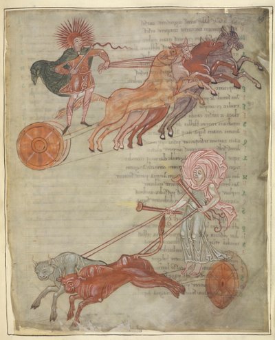 Chariots du Soleil et de la Lune, illustration de 
