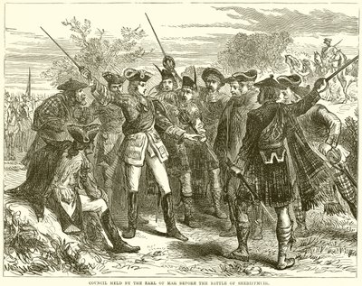Conseil tenu par le comte de Mar avant la bataille de Sheriffmuir - English School