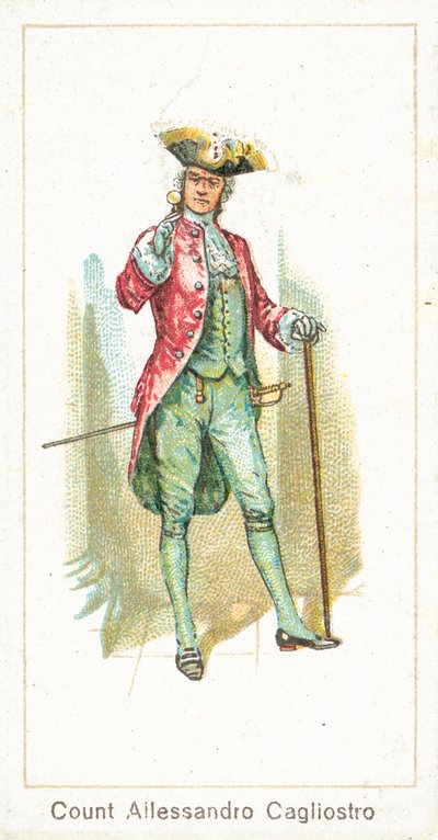 Comte Allessandro Cagliostro (chromolitho) - English School