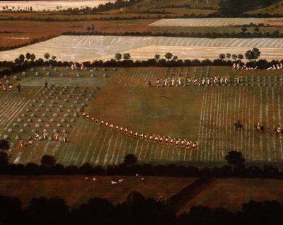 Campagne autour de Dixton Manor, vers 1725 (détail) - English School