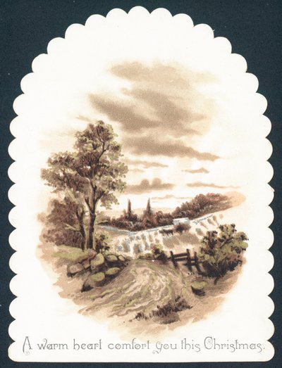 Scène de campagne, Carte de Noël - English School