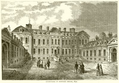 Cour de la maison Montagu, 1830 - English School