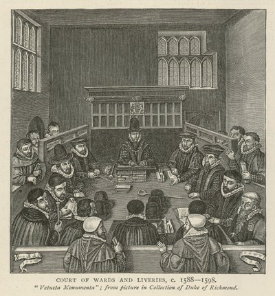 Cour des Wards et Liveries, vers 1588-1589 - English School