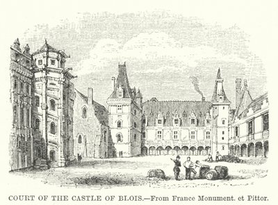 Cour du château de Blois (gravure) - English School