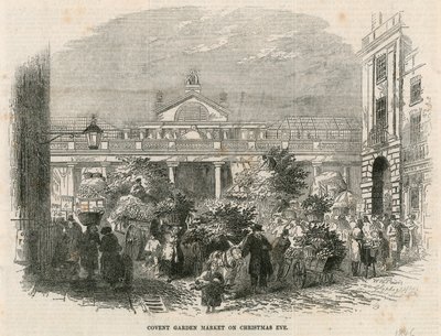 Marché de Covent Garden, Londres, la veille de Noël - English School