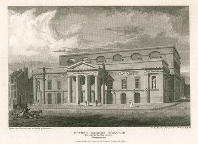 Théâtre Covent Garden, Westminster, Londres (gravure) - English School