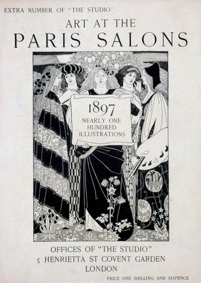Couverture de Art aux Salons de Paris, numéro spécial du magazine The Studio, 1897 - English School