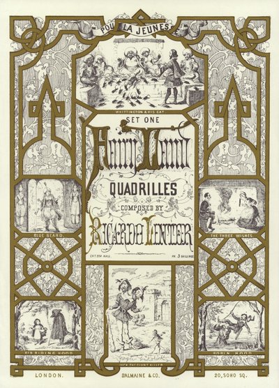 Image de couverture du premier ensemble de Fairy Land Quadrilles composé par Ricardo Lenter - English School