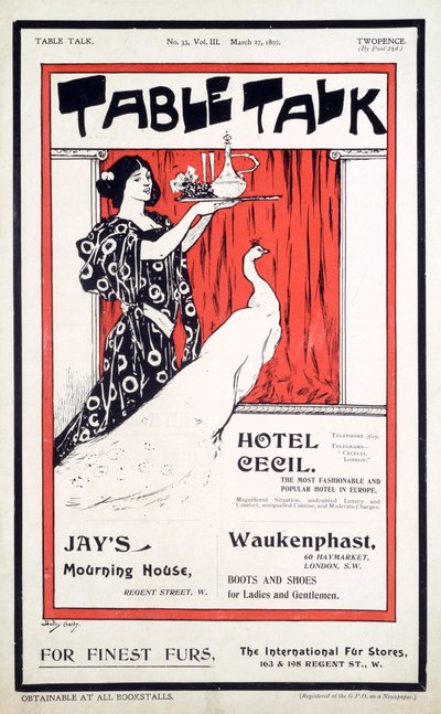 Couverture du magazine Table Talk, 27 mars 1897 - English School
