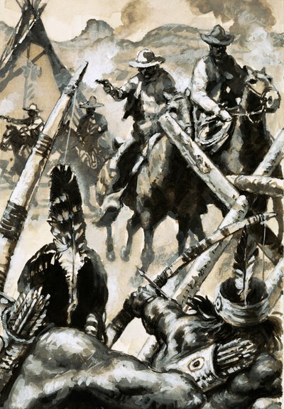 Cowboys et Indiens en guerre - English School