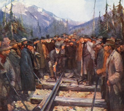 Craigellachie, enfonçant le dernier clou du chemin de fer canadien du Pacifique - English School