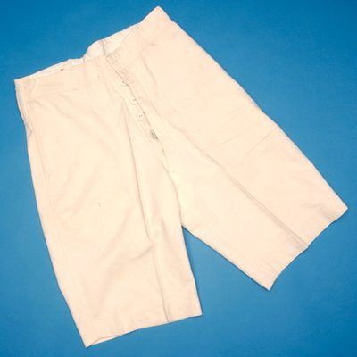 Shorts en flanelle crème, début du 20ème siècle - English School