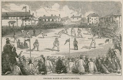 Match de cricket à Lords Grounds - English School