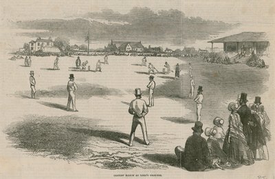 Match de cricket à Lords Grounds - English School