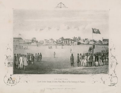 Cricket ; Lord Cricket Ground, St Johns Wood ; Match des Gentlemen et des Joueurs - English School