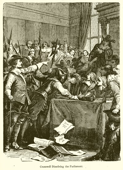 Cromwell dissolvant le Parlement - English School