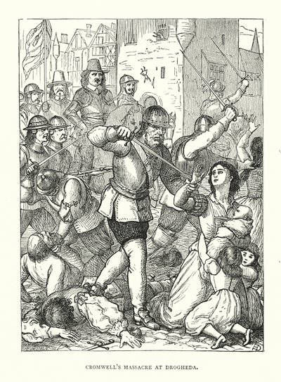 Massacre de Cromwell à Drogheda - English School