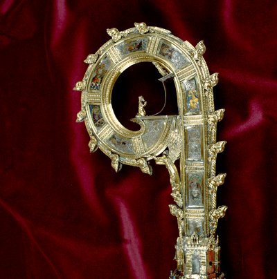 Crosse de la crosse de Guillaume de Wykeham (c.1320-1404) : côté Paul (détail) - English School