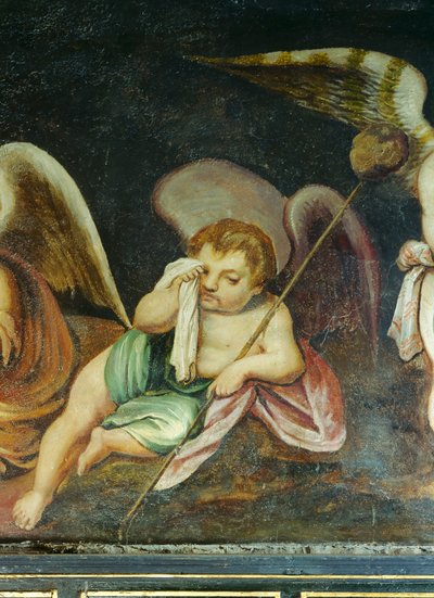 Chérubin pleurant (détail) - English School