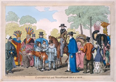 Curiosités et monstruosités de 1822, 1822 - English School