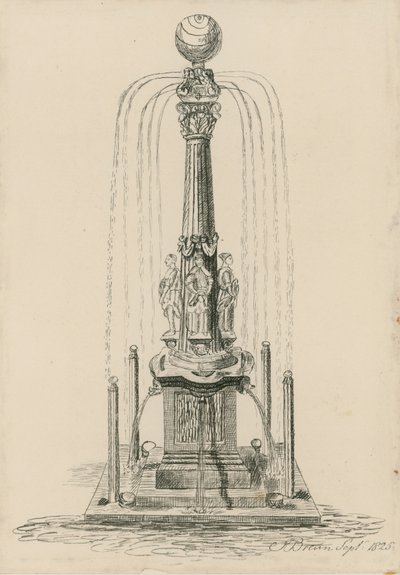Cadran solaire et fontaine curieux - English School