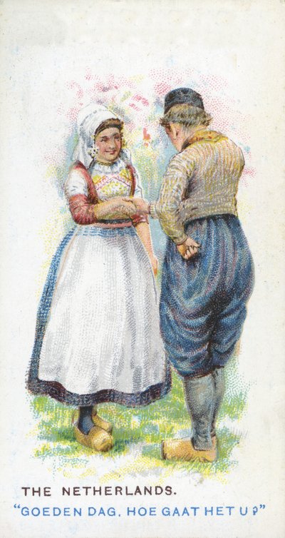 Salutation coutumière aux Pays-Bas, 1907 - English School