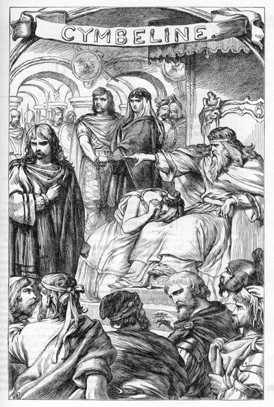 Cymbeline - (La Tragédie de Cymbeline, roi de Bretagne) - Illustration dans "Œuvres complètes de William Shakespeare" 1866 - Les illustrations et la forme générale de cette édition sont empruntées à Shakespeare illustré de Cassell, publié à Londres - English School
