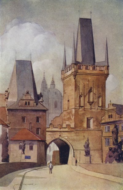 Tchécoslovaquie : Prague, Pont Charles - English School