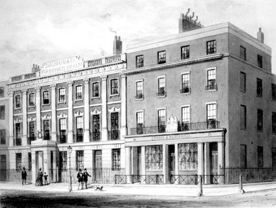 DAlemaine & Co. sur Soho Square, 1854 - English School