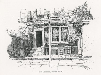 Café de Dan Saltero à Cheyne Walk - English School