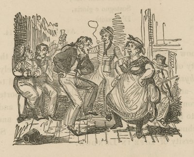 Danser dans une taverne londonienne - English School