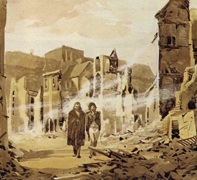 Darwin a été témoin du grand tremblement de terre qui a détruit la ville de Concepción - English School