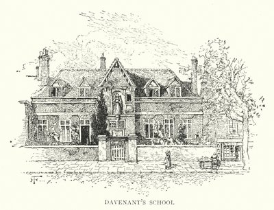 École de Davenant (gravure) - English School