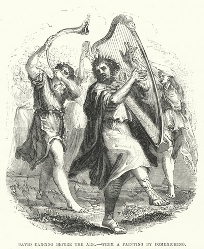 David dansant devant l