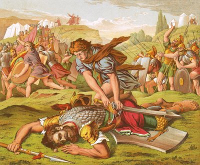 David tuant le géant Goliath - English School
