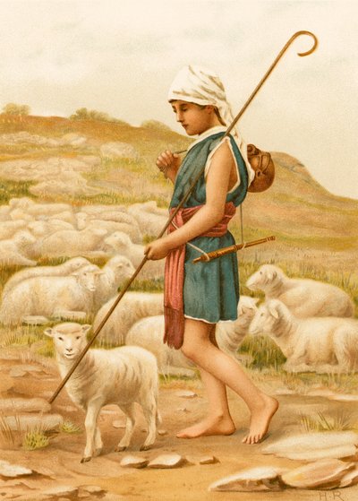 David gardant ses moutons - English School