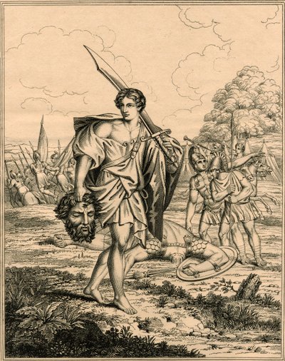 David avec la tête de Goliath - English School