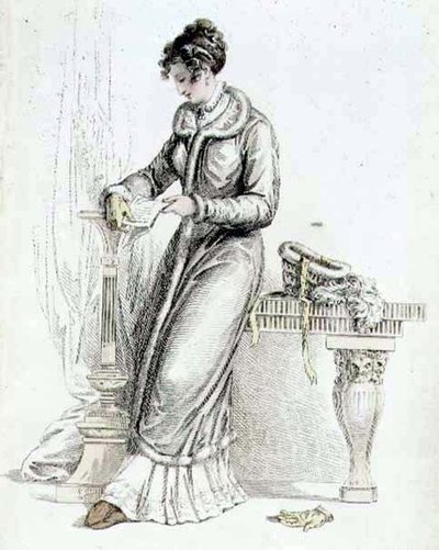 Robe de jour, planche de mode de Ackermann