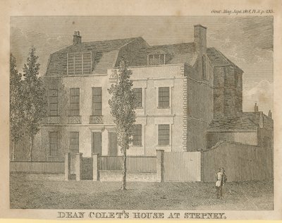 Maison de Dean Colet à Stepney - English School