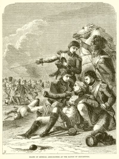 Mort du général Abercrombie à la bataille d