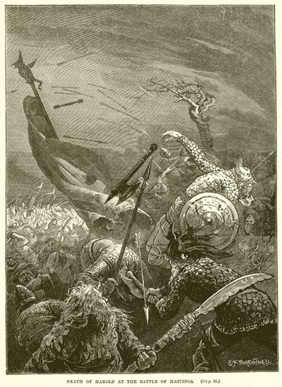Mort de Harold à la bataille de Hastings - English School