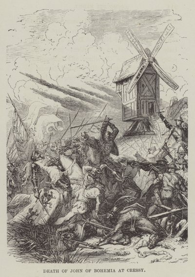 Mort de Jean de Bohême à Cressy - English School