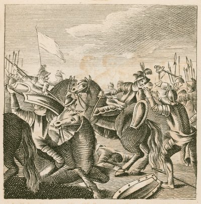 Mort du roi Harold à la bataille de Hastings - English School