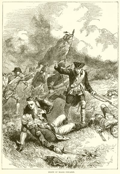 Mort du major Pitcairn - English School