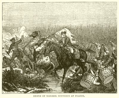 Mort du maréchal Schwerin à Prague - English School